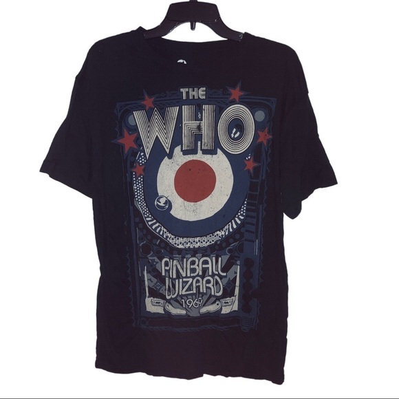 Liquid Blue Other - - The Who Pinball Wizard 1969 Black T-Shirt L